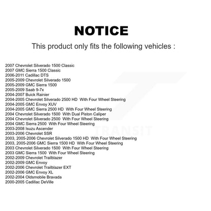 Parking Brake Hardware Kit Rear 13-H7319 For Chevrolet GMC Silverado 1500 Sierra