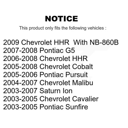 Drum Brake Hardware Kit Rear 13-H7324 For Chevrolet Pontiac Cobalt Malibu Saturn