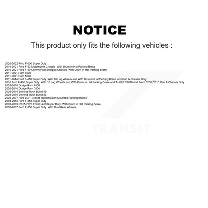 Parking Brake Hardware Kit Rear 13-H7337 For Ford F-350 Super Duty F-450 F-550