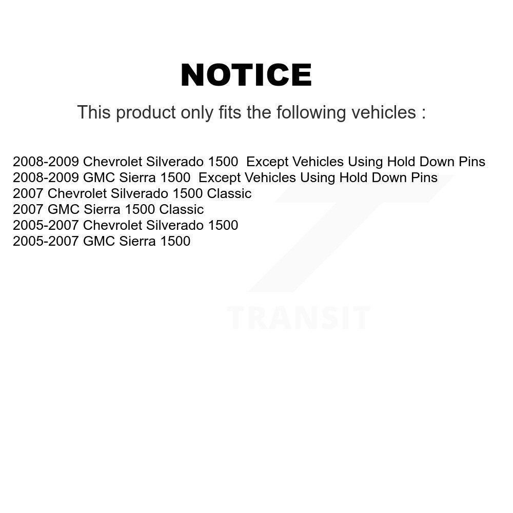 Drum Brake Hardware Kit Rear 13-H7338 For Chevrolet GMC Silverado 1500 Sierra
