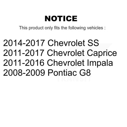 Parking Brake Hardware Kit Rear 13-H7360 For Pontiac G8 Chevrolet SS Caprice