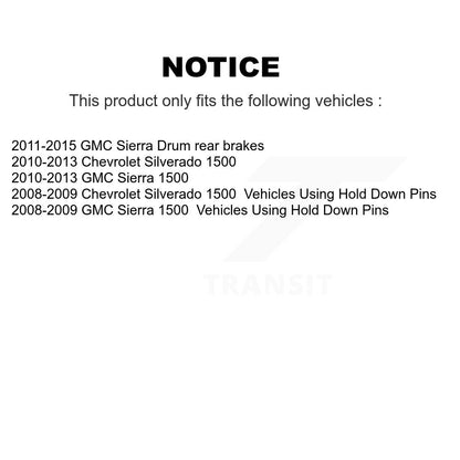 Drum Brake Hardware Kit Rear 13-H7365 For GMC Sierra 1500 Chevrolet Silverado