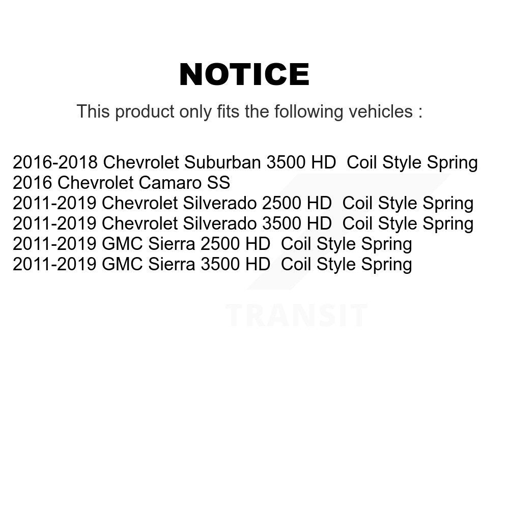Parking Brake Hardware Kit Rear 13-H7368 For GMC Chevrolet Sierra 2500 HD 3500