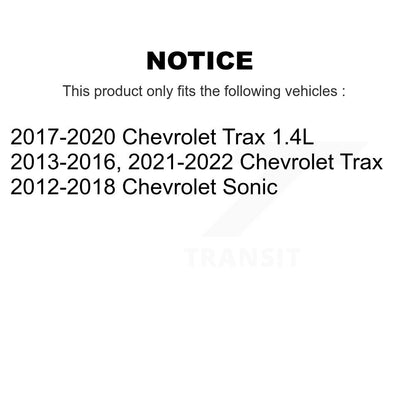 Drum Brake Hardware Kit Rear 13-H7372 For Chevrolet Trax Sonic