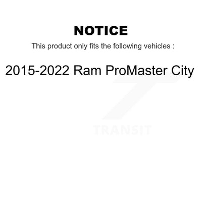 Drum Brake Hardware Kit Rear 13-H7382 For 2015-2022 Ram ProMaster City