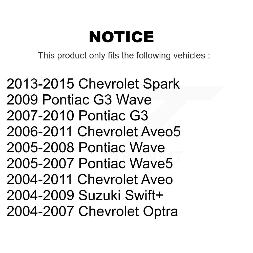 Drum Brake Wheel Cylinder Rear 14-WC370103 For Chevrolet Aveo Pontiac Aveo5 Wave