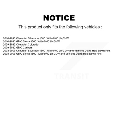 Drum Brake Wheel Cylinder Rear 14-WC370201 For GMC Chevrolet Sierra 1500 Canyon