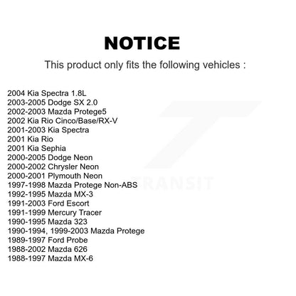 Drum Brake Wheel Cylinder Rear 14-WC37787 For Mazda Neon Protege Dodge Ford 626