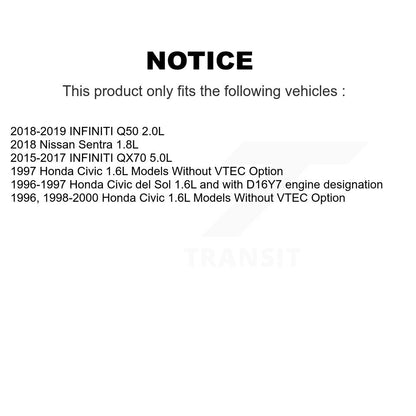 Air Filter 57-46358 For Honda Civic Nissan Sentra INFINITI Q50 QX70 del Sol