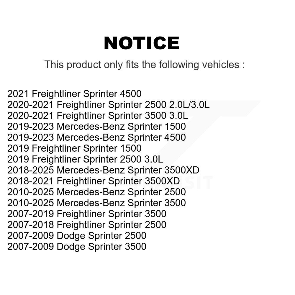 Air Filter 57-49876 For Mercedes-Benz Sprinter 2500 3500 Dodge 4500 Freightliner