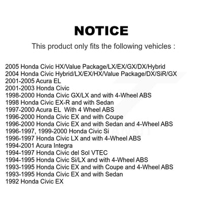 Wheel Bearing Front 70-510030 For Honda Civic Acura EL Integra del Sol