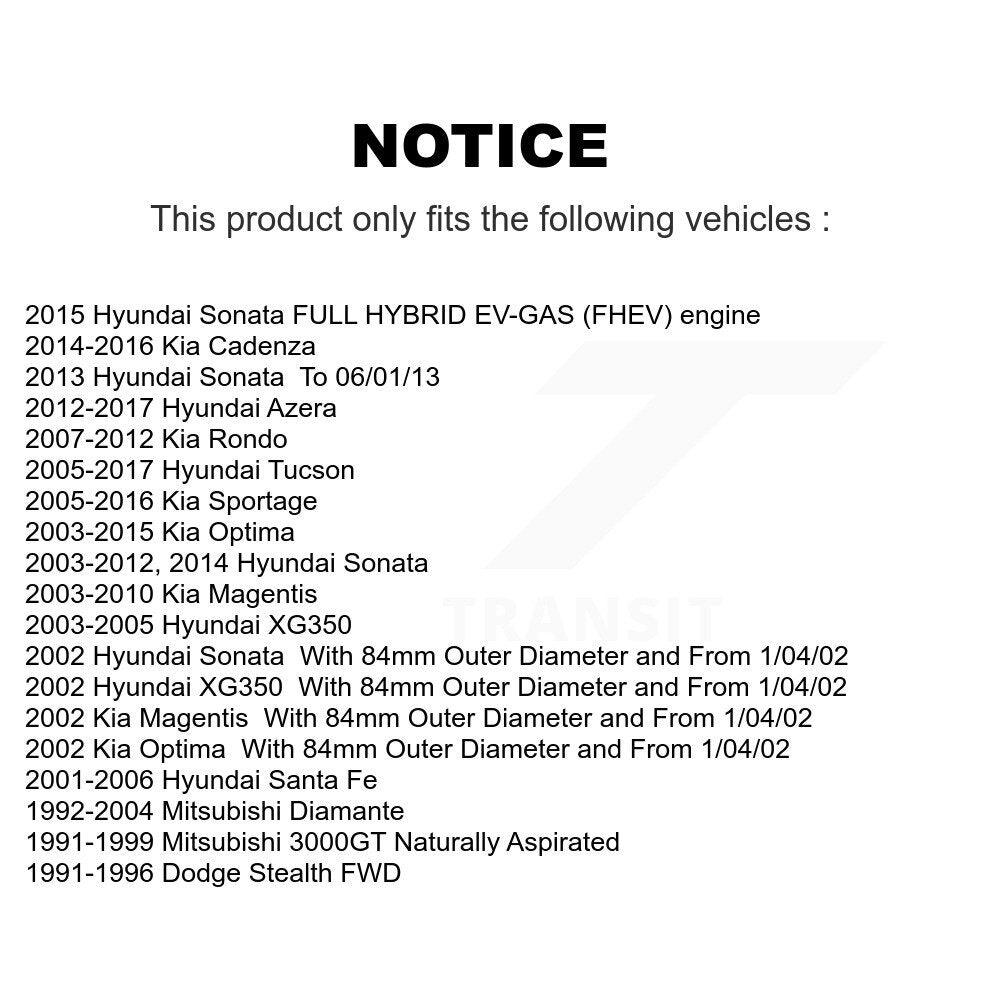 Wheel Bearing Front 70-510034 For Hyundai Tucson Kia Sonata Sportage Rondo Santa