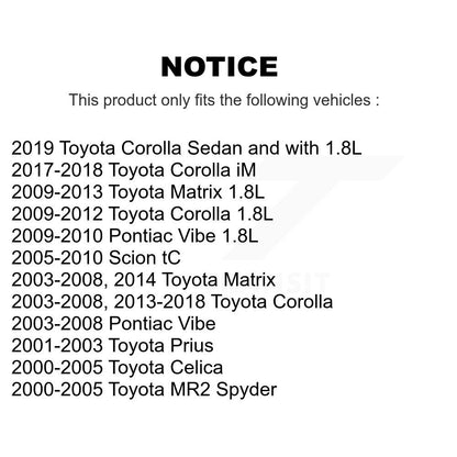 Wheel Bearing 70-510070 For Toyota Corolla Matrix Pontiac Vibe iM Celica MR2 tC