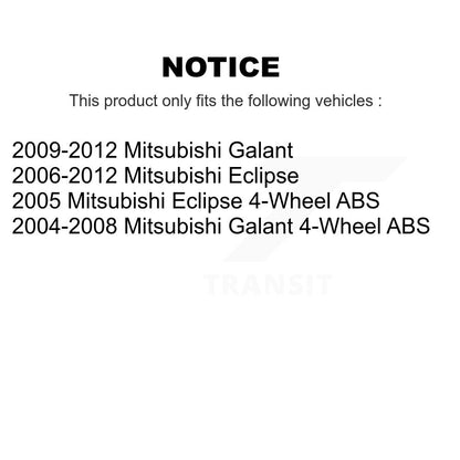 Wheel Bearing Hub Assembly Rear 70-512274 For Mitsubishi Eclipse Galant
