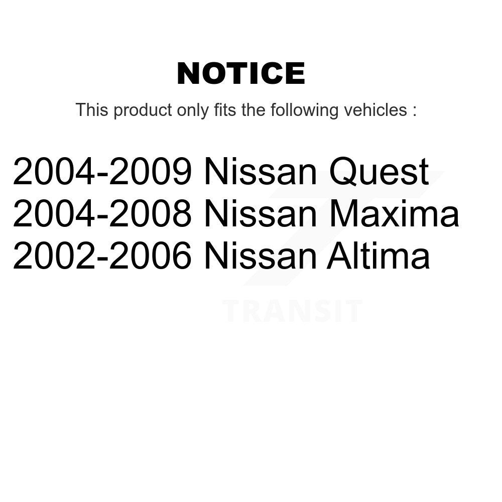 Wheel Bearing Hub Assembly Rear 70-512292 For Nissan Altima Maxima Quest