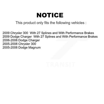 Wheel Bearing Hub Assembly Rear 70-512301 For Chrysler 300 Dodge Charger Magnum