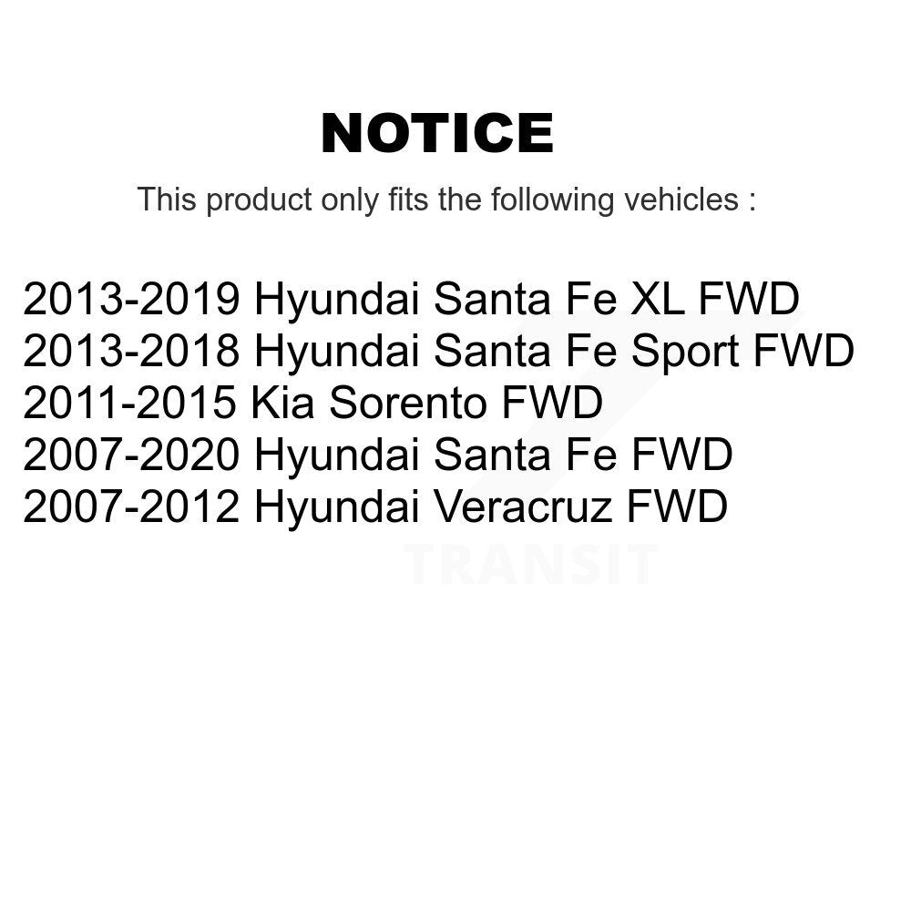 Wheel Bearing Hub Assembly Rear 70-512326 For Hyundai Santa Fe Sport Kia Sorento