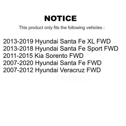 Wheel Bearing Hub Assembly Rear 70-512326 For Hyundai Santa Fe Sport Kia Sorento