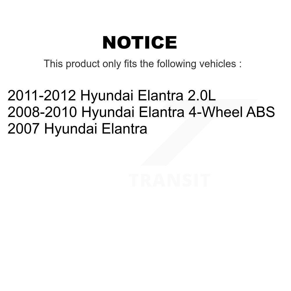 Wheel Bearing Hub Assembly Rear 70-512340 For Hyundai Elantra