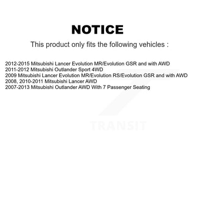 Wheel Bearing Hub Assembly Rear 70-512382 For Mitsubishi Lancer Outlander Sport