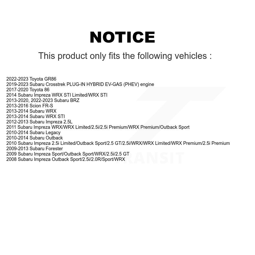 Wheel Bearing Hub Assembly Rear 70-512401 For Subaru Crosstrek Impreza Forester