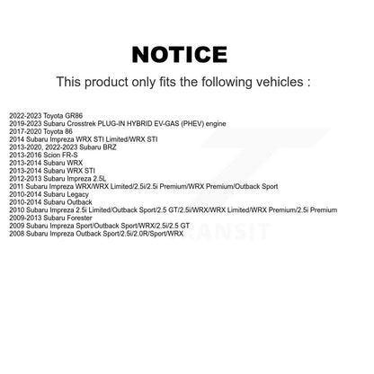 Wheel Bearing Hub Assembly Rear 70-512401 For Subaru Crosstrek Impreza Forester