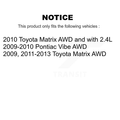 Wheel Bearing Hub Assembly Rear 70-512404 For Toyota Matrix Pontiac Vibe
