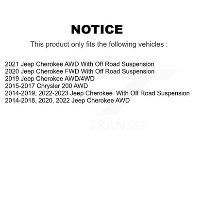 Wheel Bearing Hub Assembly 70-512513 For Jeep Cherokee Chrysler 200