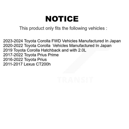 Wheel Bearing Hub Assembly Rear 70-512547 For Toyota Corolla Prius Prime Lexus