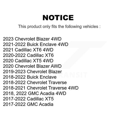 Wheel Bearing Hub Assembly 70-512593 For Chevrolet Cadillac XT5 Traverse GMC XT6