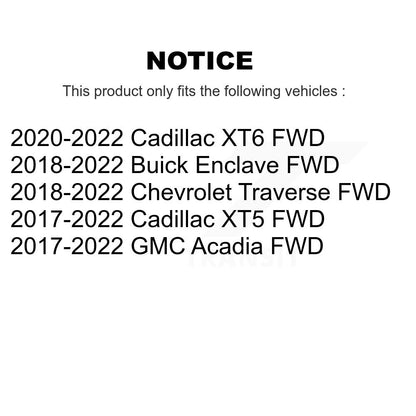 Wheel Bearing Hub Assembly Rear 70-512657 For Cadillac XT5 Chevrolet Traverse