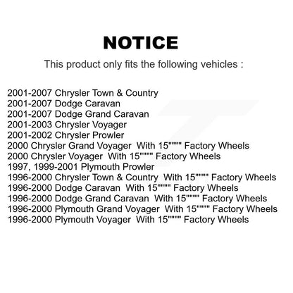 Wheel Bearing Hub Assembly Front 70-513123 For Dodge Grand Caravan Chrysler Town