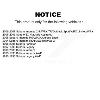 Wheel Bearing Race Set Rear Inner 70-513248 For Subaru Impreza Forester Legacy