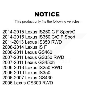 Wheel Bearing Hub Assembly Front Left 70-513284 For Lexus IS250 IS350 GS350 IS F