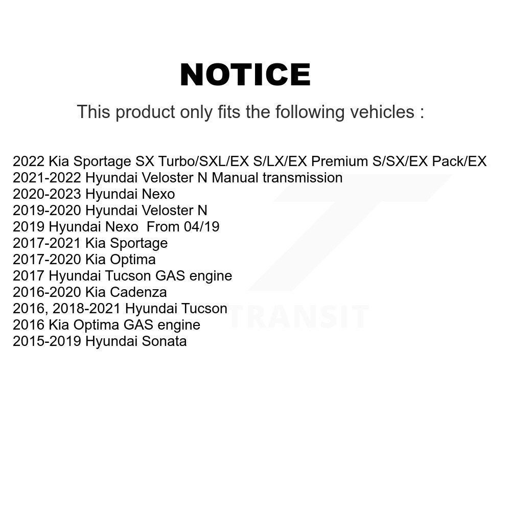 Wheel Bearing Hub Assembly Front 70-513374 For Hyundai Tucson Kia Sportage N