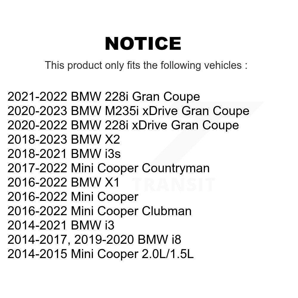 Wheel Bearing Hub Assembly 70-513390 For Mini BMW Cooper X1 Countryman X2 i3 i8