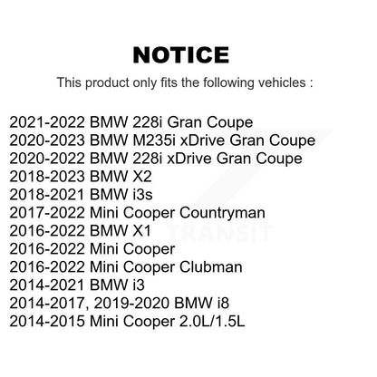Wheel Bearing Hub Assembly 70-513390 For Mini BMW Cooper X1 Countryman X2 i3 i8
