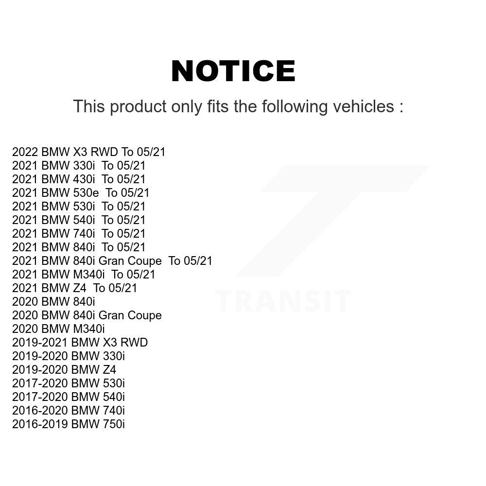 Wheel Bearing Hub Assembly Front 70-513406 For BMW X3 Z4 430i 530i 740i 330i