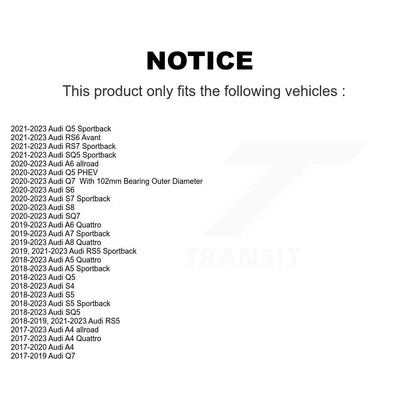 Wheel Bearing Assembly 70-513433 For Audi Q5 Q7 A4 Quattro A5 Sportback SQ5 S5