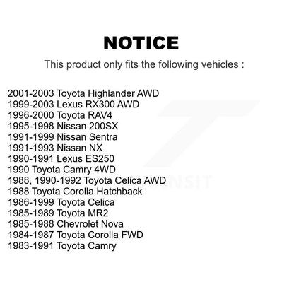 Wheel Bearing 70-514002 For Toyota Highlander RAV4 Lexus RX300 Celica MR2 Camry
