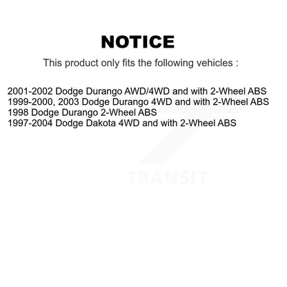 Wheel Bearing Hub Assembly Front 70-515007 For Dodge Dakota Durango