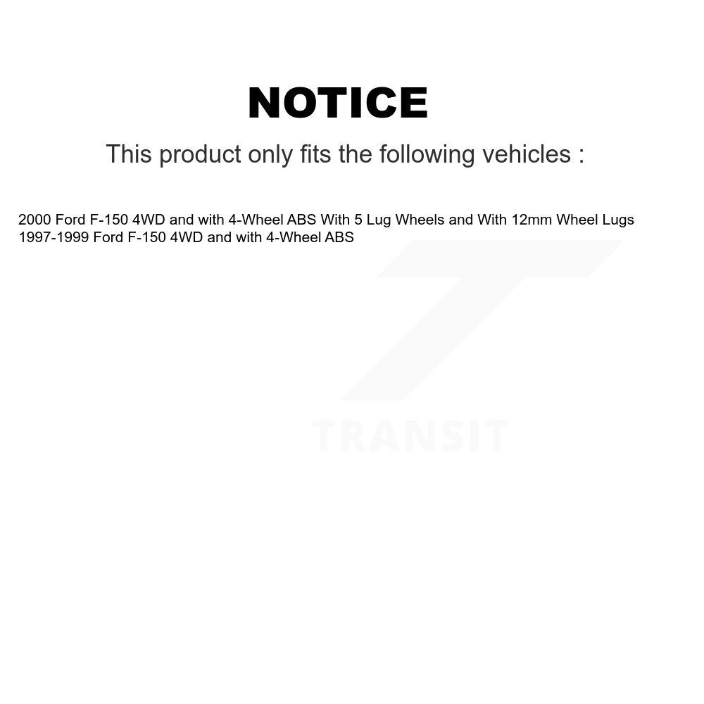 Wheel Bearing Hub Assembly Front 70-515010 For Ford F-150 4WD with 4-Wheel ABS