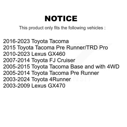 Wheel Bearing Assembly Front 70-515040 For Toyota Tacoma 4Runner FJ Cruiser
