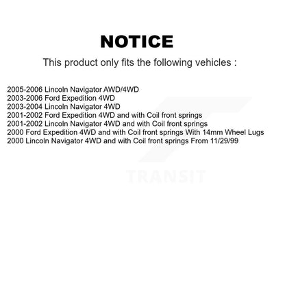 Wheel Bearing Hub Assembly Front 70-515043 For Ford Expedition Lincoln Navigator