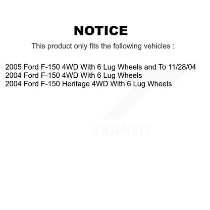 Wheel Bearing Hub Assembly Front 70-515046 For Ford F-150 Heritage 4WD