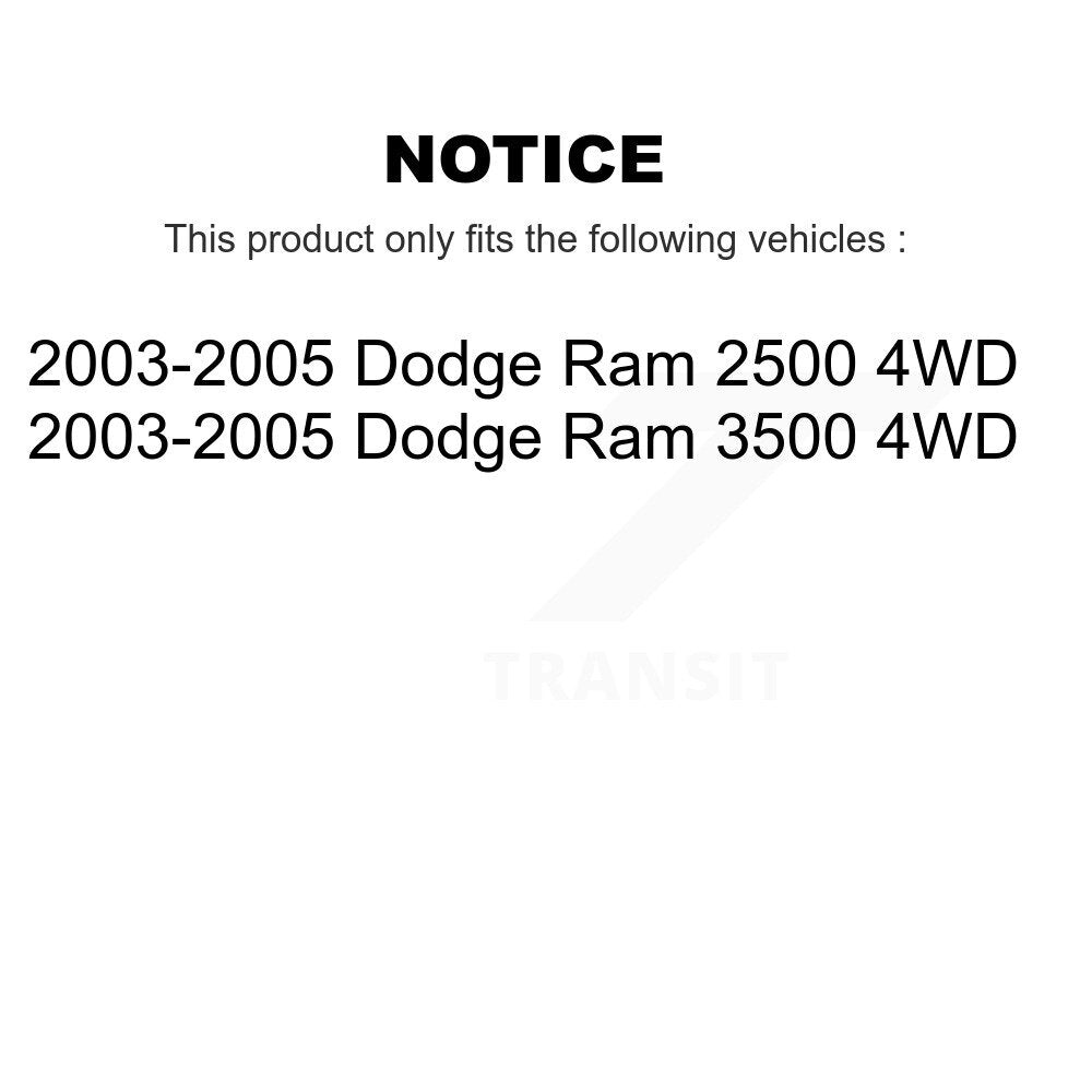 Wheel Bearing Hub Assembly Front 70-515061 For 2003-2005 Dodge Ram 2500 3500 4WD