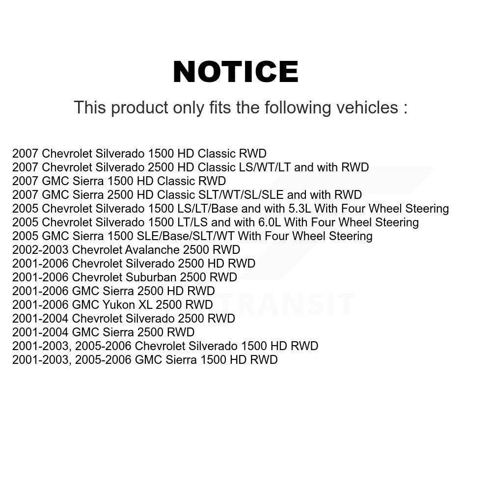 Wheel Bearing Hub Assembly 70-515086 For GMC Chevrolet Sierra 2500 HD Silverado