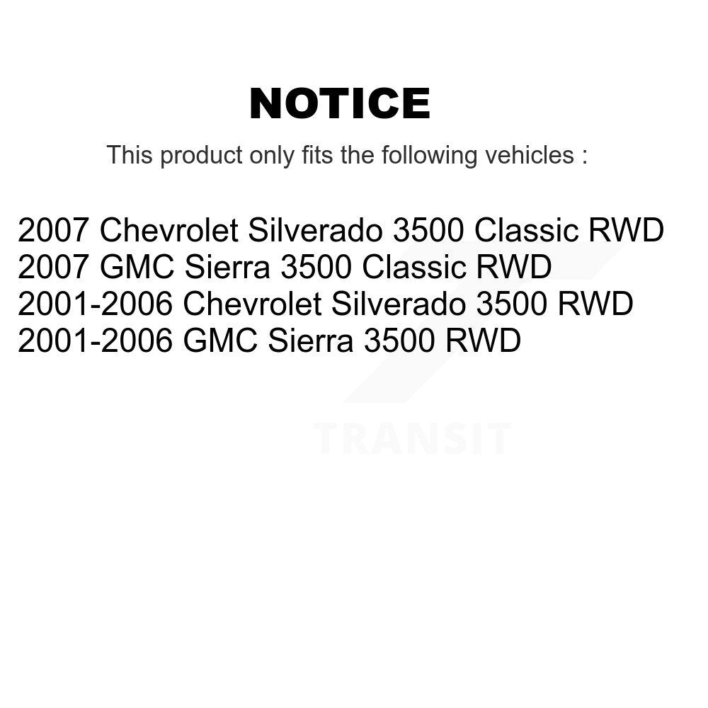 Wheel Bearing Hub Assembly Front 70-515087 For Chevrolet GMC Sierra 3500 Classic