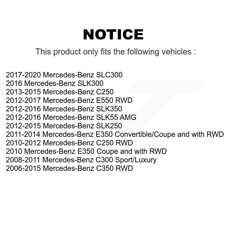 Wheel Bearing Hub Assembly Front 70-520003 For Mercedes-Benz C300 E350 C350 C250