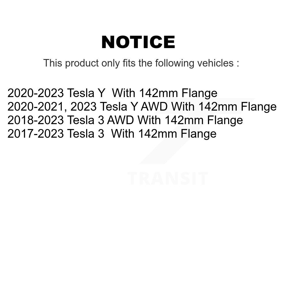 Wheel Bearing Hub Assembly 70-KH9203 For Tesla 3 Y With 142mm Flange